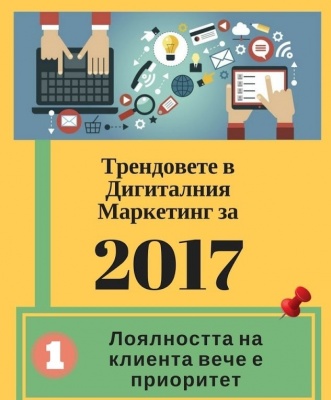 Инфографика - Трендовете в Дигиталния Маркетинг за 2017. 